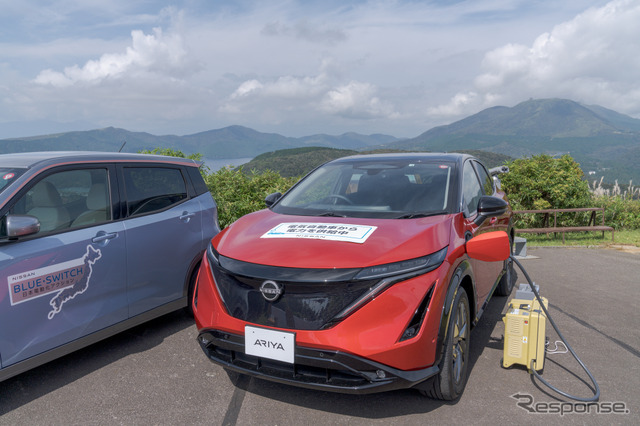 一般社団法人日本観光自動車道協会と日産自動車株式会社は、「電気自動車を活用した脱炭素社会実現に向けた連携協定」を締結。