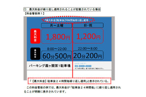 【年末年始】わかりづらい時間貸し駐車場の料金表示、注意するポイント 画像