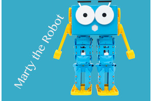 プログラミング可能、歩行型STEM教育ロボット「Marty the Robot」 画像