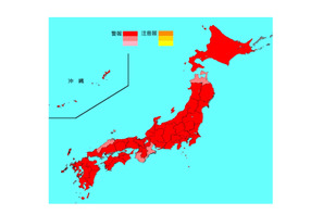 【インフルエンザ18-19】依然警報レベルも、全都道府県で2週連続減少 画像