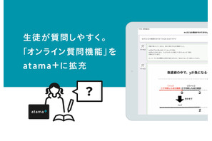 atama＋のオンライン質問機能を拡充、非対面でも質問しやすく 画像