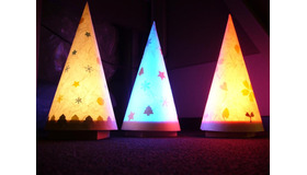 作品イメージ　親子LED工作教室「クリスマスランプをつくろう！」