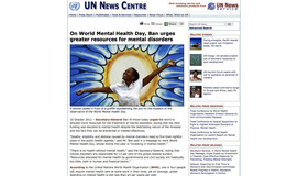 On World Mental Health Day, Ban urges greater resources for mental disorders (UN)