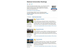 アメリカの国立大学ランキング
