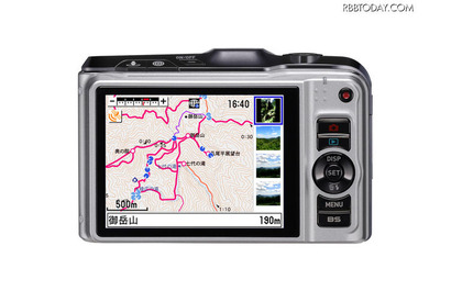 カシオ、GPS機能搭載デジカメ「EX-H20G」用に山歩きデータ発売 画像