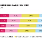 学校への携帯持込み、賛否分かれる…低学年ほど賛成多数 画像