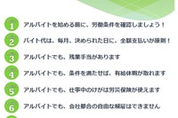 新入生はアルバイトの労働条件を確かめよう、厚労省が注意喚起 画像