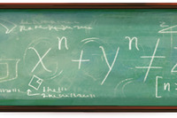 Googleロゴ、8/17は数学界の超難問「フェルマーの最終定理」 画像