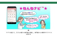 幼児の眠りに特化、アプリ「ねんねナビ」東大阪市で実証実験へ 画像