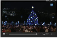 ホワイトハウスのXmasツリー点灯式、動画公開 画像