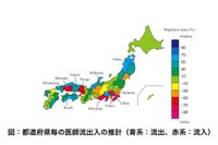 医学部出身者の勤務地、地域格差あり…石川は7割が流出 画像