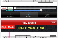 隙間時間にピアノレッスン…iPhoneアプリ「バッハのインベンション」 画像