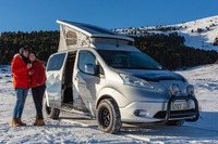 電気自動車で冬のキャンプ…欧州日産が提案