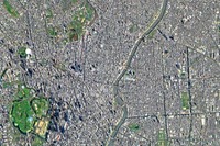 東京スカイツリーの衛星写真公開…斜めの角度から観測 画像