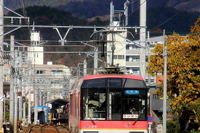 叡山電車のまわりで11/10−30、紅葉ライトアップ 画像