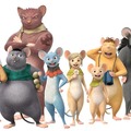 プロジェクト「GAMBA」キャラクター：左から、ガクシャ、マンプク、ヨイショ、ガンバ、潮路、忠太、ボーボ、イカサマ