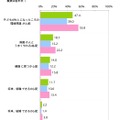 小学生の子どもに対する気持ち、考えで、東日本大震災後に思いがより強くなったもの（将来の心配事に関する項目）