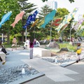 東京ミッドタウンGWイベント「OPEN THE PARK（オープン ザ パーク）」に5月の風物詩であるこいのぼりも登場