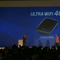 「ULTRA WiFi 4G SoftBank 101SI」の紹介の模様（中継画像より）