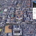 Google Earth　京都大学のようす