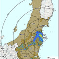 文部科学省がこれまでに測定してきた範囲における地表面へのセシウム137の沈着量