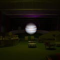 日本科学未来館「ナイトミュージアム vol.1　―未来館で「お地球見」―　球形スクリーンによる演出イメージ