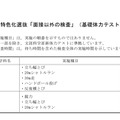 平成30年度新潟県立高校入試・特色化選抜「面接以外の検査」（基礎体力テスト）の概要