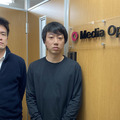 MOPの石居ディレクター、福井チーフ（左から）