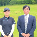 ルネサンス高校２年生 花田華梨さん、ルネサンス高校ゴルフ部顧問 高木剛先生