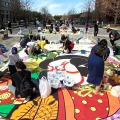 世界初、ピカチュウ&イーブイを約90平方メートルもの“花絵”で表現！5月20日から都内・行幸通りにて展示