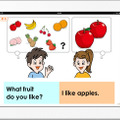 「小学校のフラッシュ英語表現　iPad版」の画面