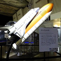 スペースシャトルの模型も展示