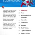 「インターネット検索で最もリスクの高いスーパーヒーロー」
