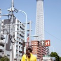 「やめましょう、歩きスマホ。」キャンペーン（7月26日、東京都墨田区）