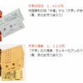 松浦鉄道「今福より大学行きの切符と入場券」
