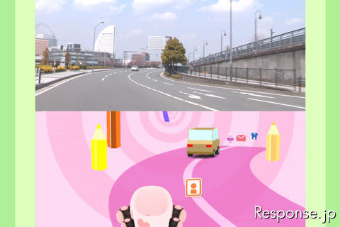 トヨタ自動車は後部座席で楽しむiPhoneアプリ『Backseat Driver』を公開