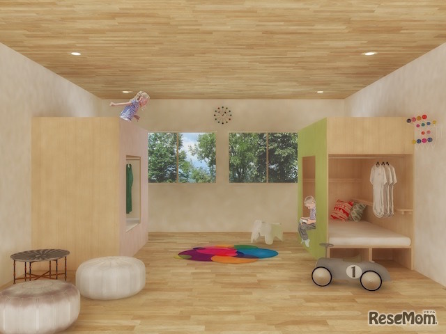 「1.5畳のこども小屋」設置イメージ例