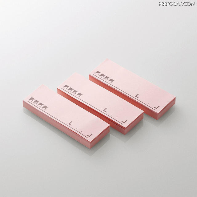 付箋「ESB-FS」シリーズの25×75mmサイズ（ピンク）