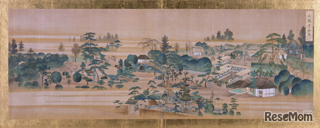 坂昇春画「赤坂御庭図（部分）」文政末期（1827～30）（和歌山市立博物館蔵）