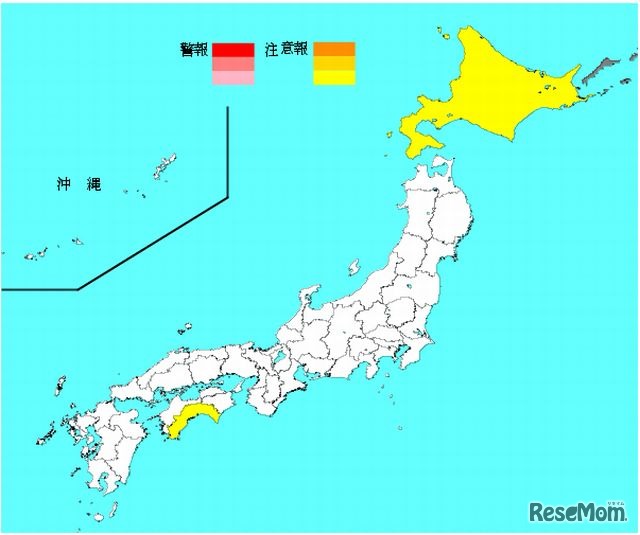 インフルエンザ流行レベルマップ