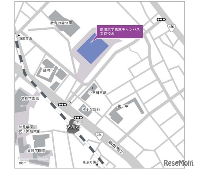 筑波大学東京キャンパス アクセスマップ