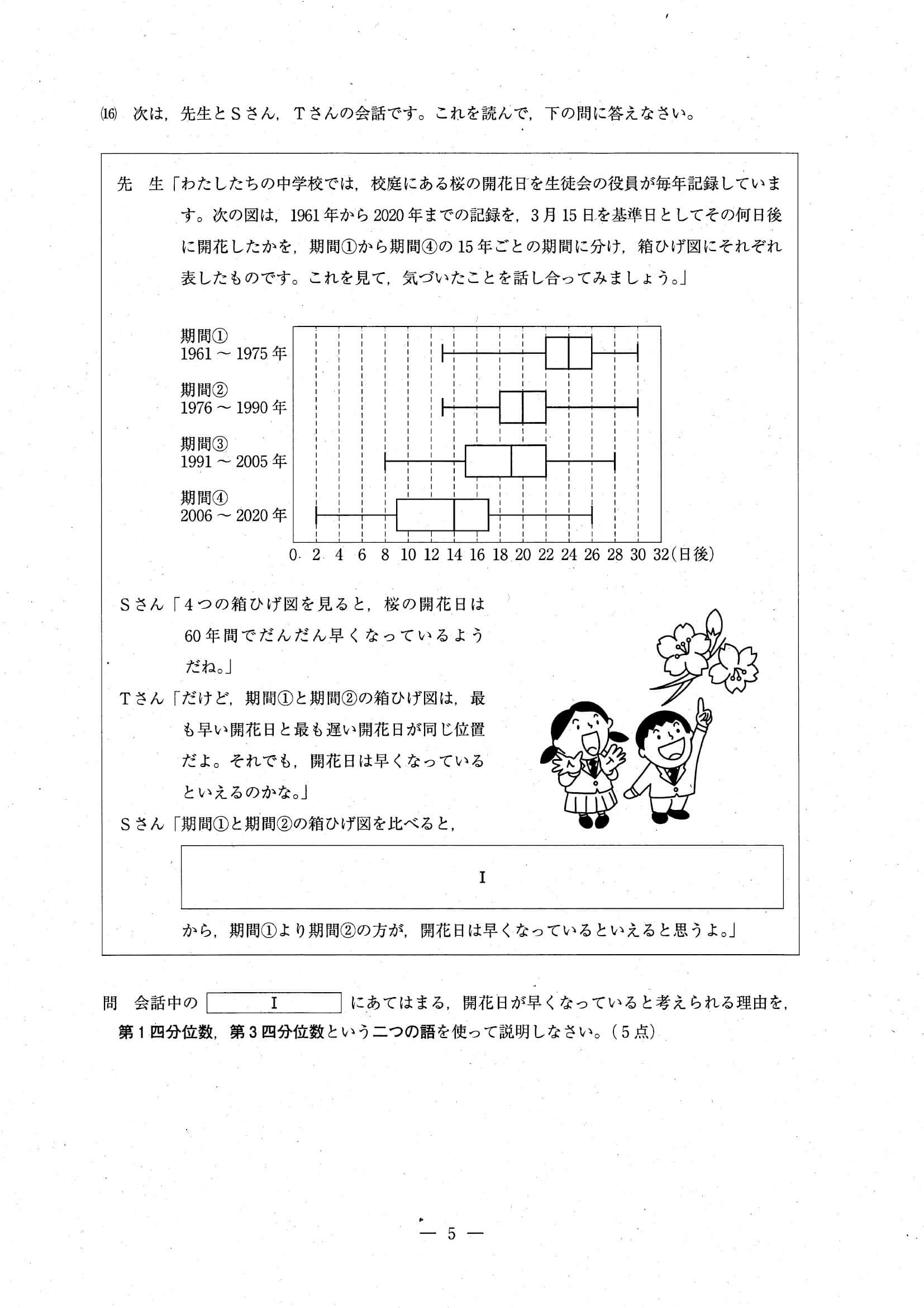 2024年度 埼玉県公立高校入試（標準問題 数学・問題）5/10