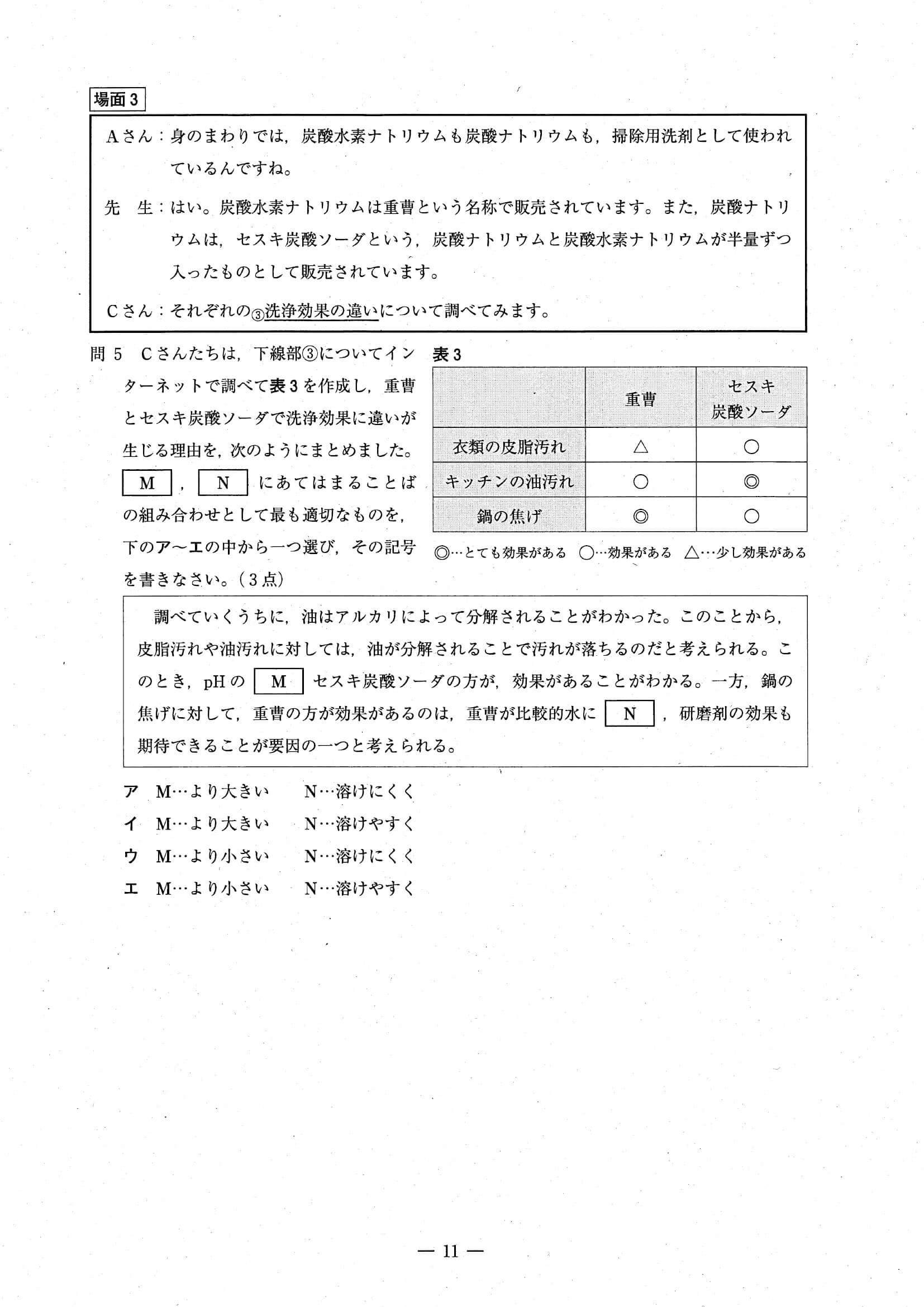 2024年度 埼玉県公立高校入試（標準問題 理科・問題）11/14