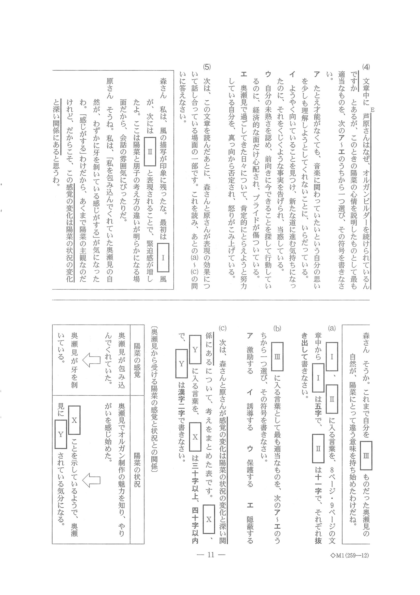 2023年度 千葉県公立高校入試（標準問題 国語・問題）12/16