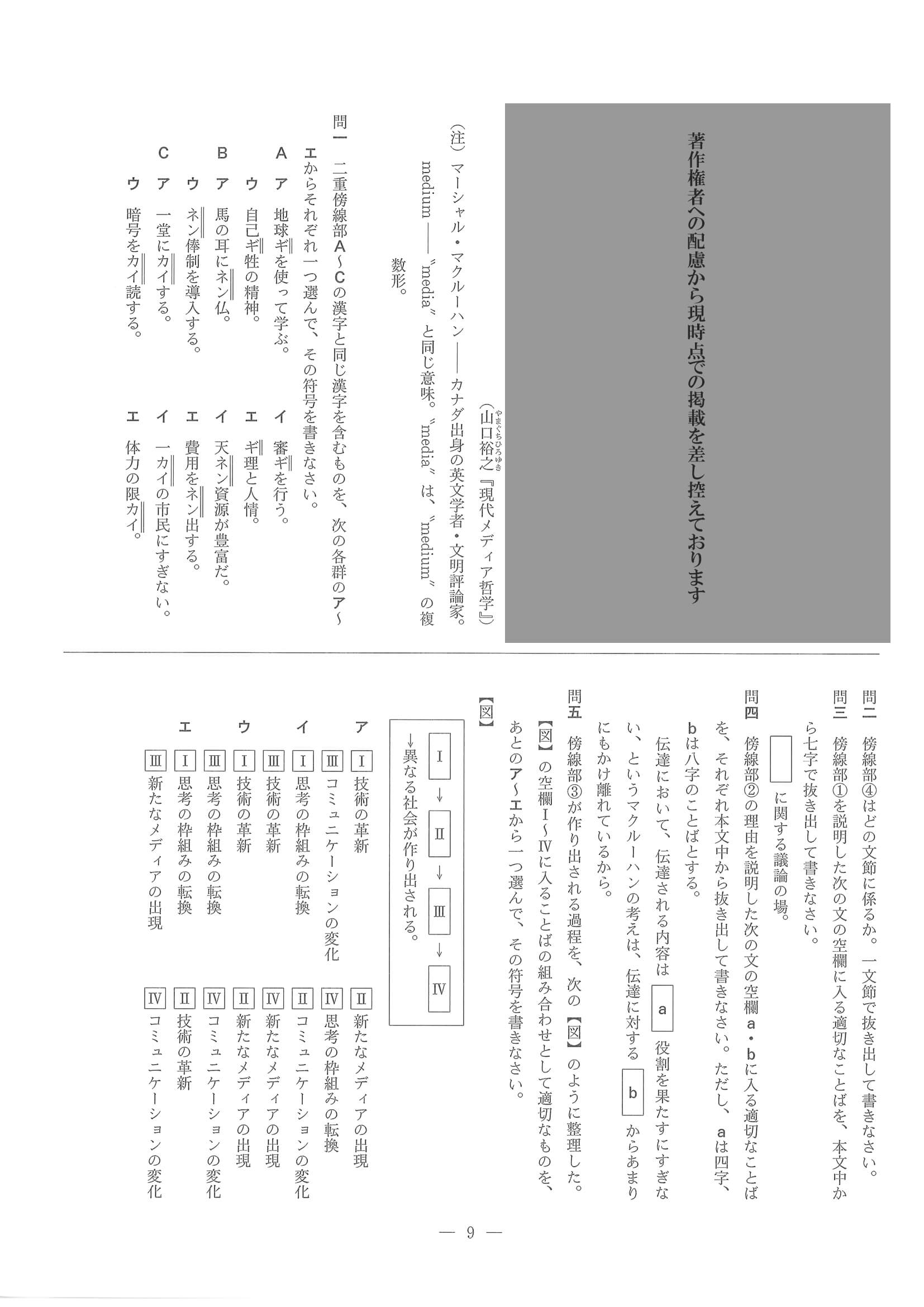 2023年度 兵庫県公立高校入試（標準問題 国語・問題）9/10