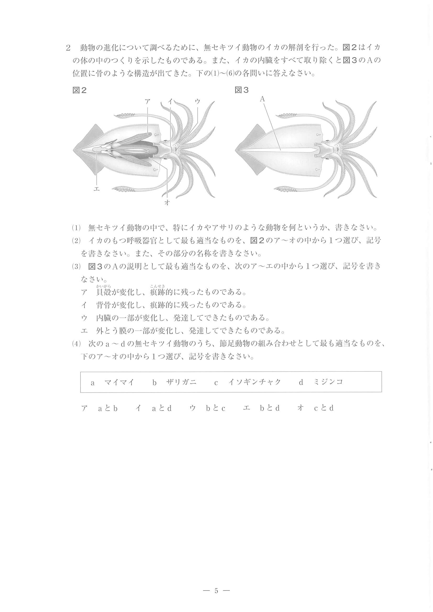 2022年度 佐賀県公立高校入試（一般選抜 理科・問題）5/14