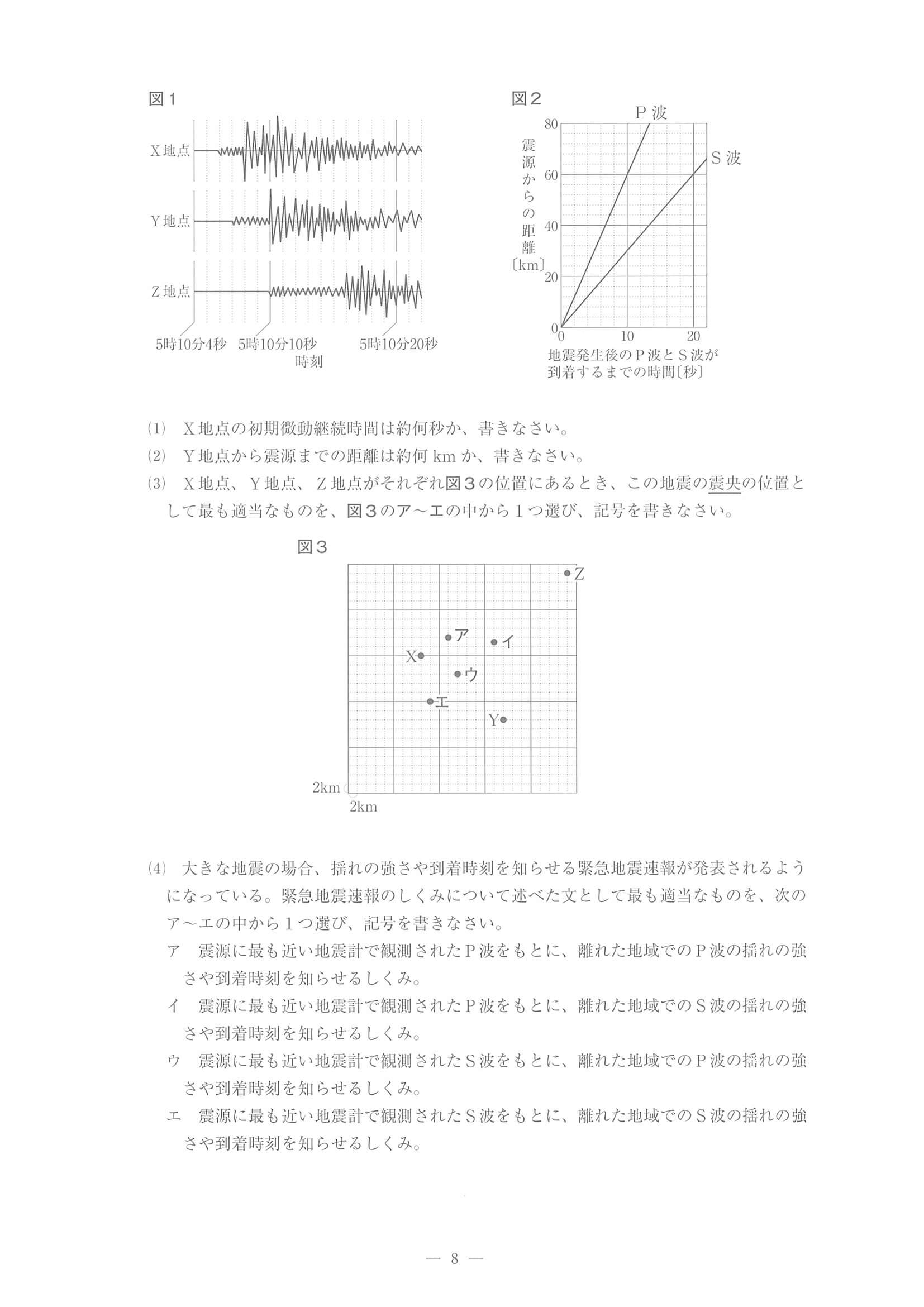 2022年度 佐賀県公立高校入試（一般選抜 理科・問題）8/14