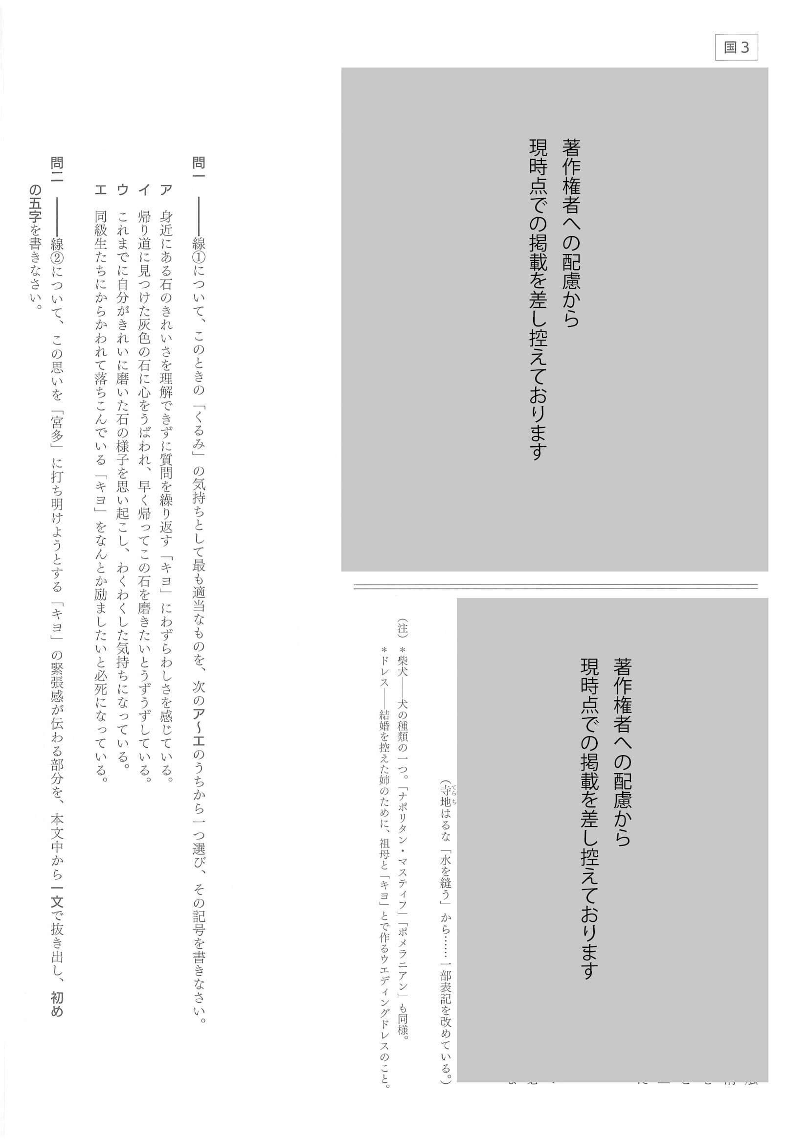 2021年度 大分県公立高校入試（標準問題 国語・問題）3/10