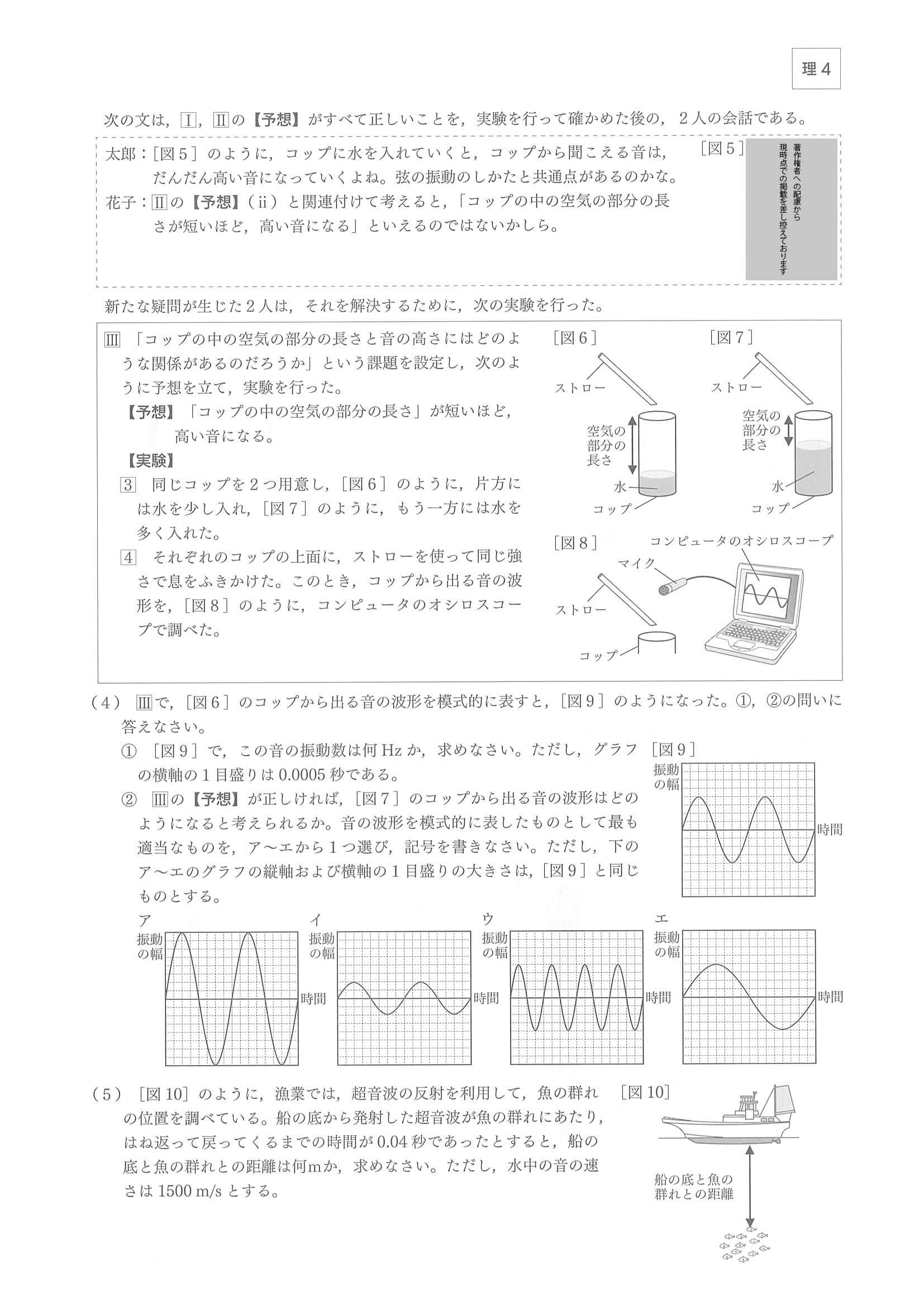 2021年度 大分県公立高校入試（標準問題 理科・問題）4/10