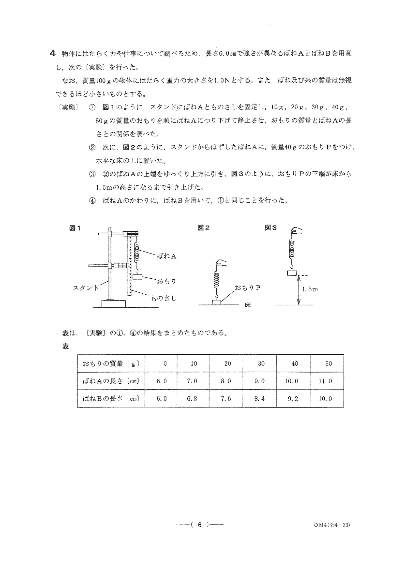 2016年度 愛知県公立高校入試（理科 B日程・問題）6/10